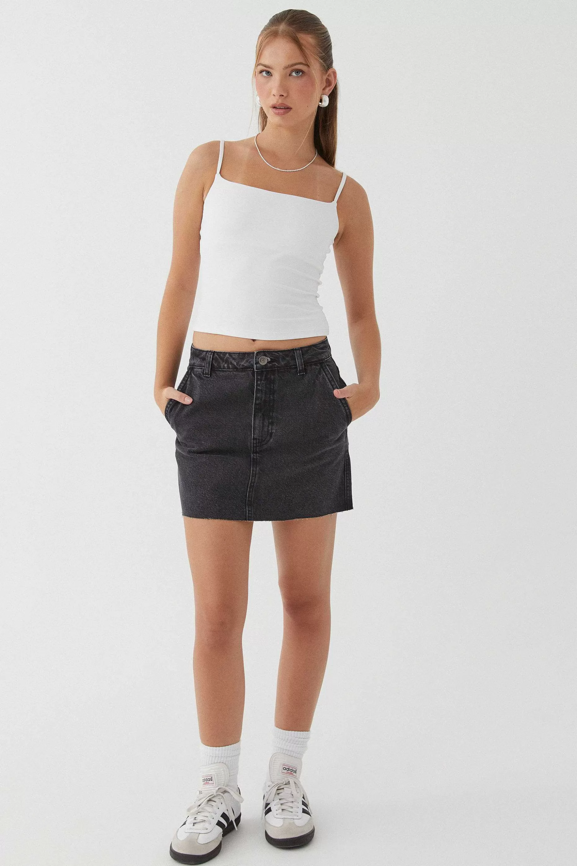 Supre Carpenter Denim Mini Skirt<Women Skirts