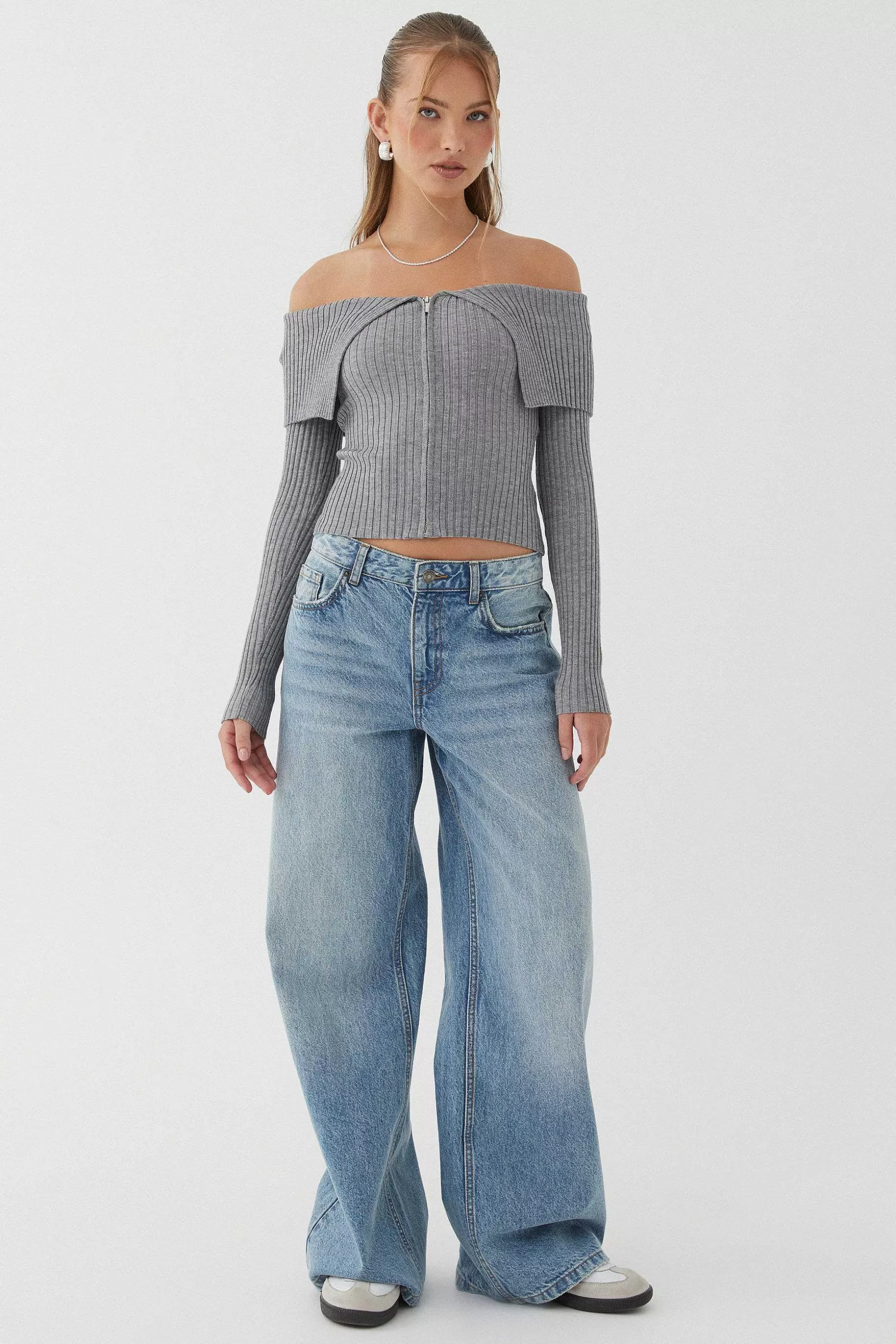 Supre Kenzie Off The Shoulder Rib Knit<Women Knitwear