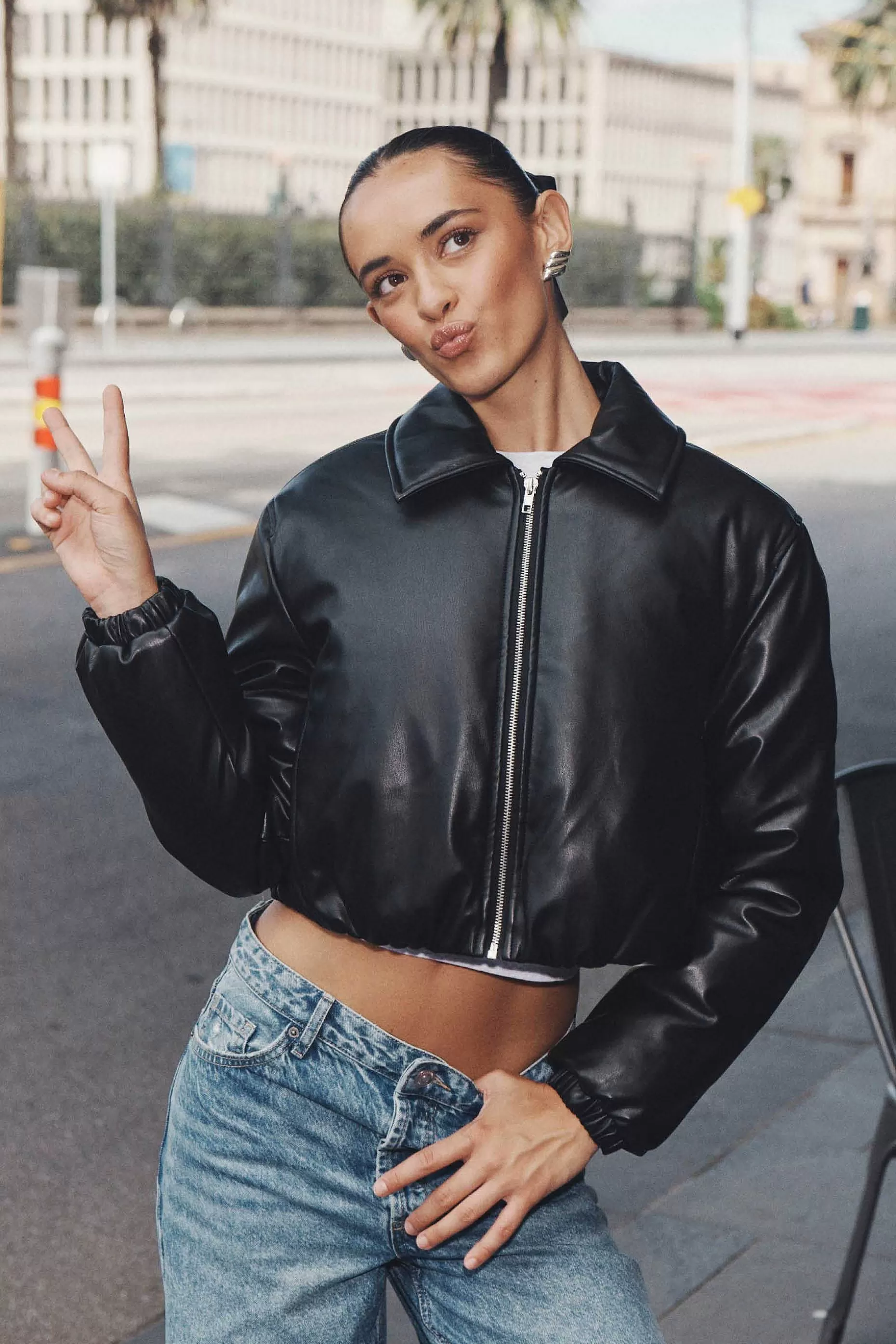 Supre Lotti Puff Bomber Jacket<Women Jackets & Puffers