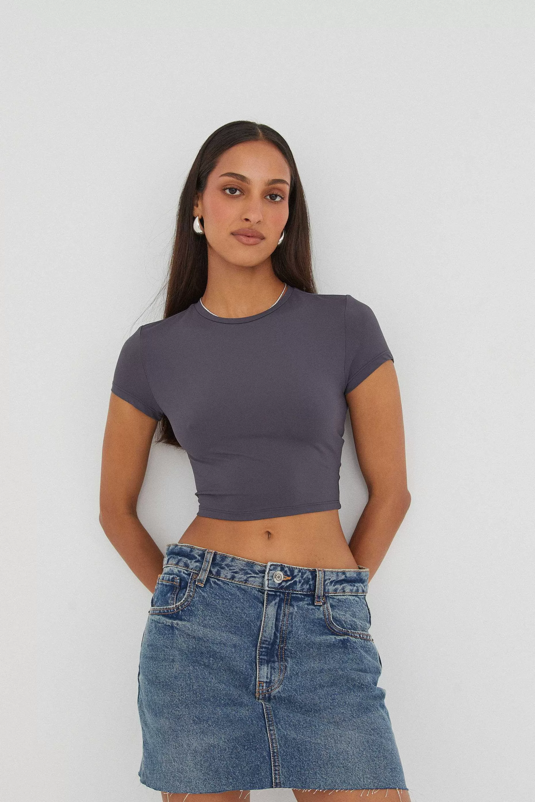 Supre Luxe Cropped Short Sleeve Top<Women T Shirts