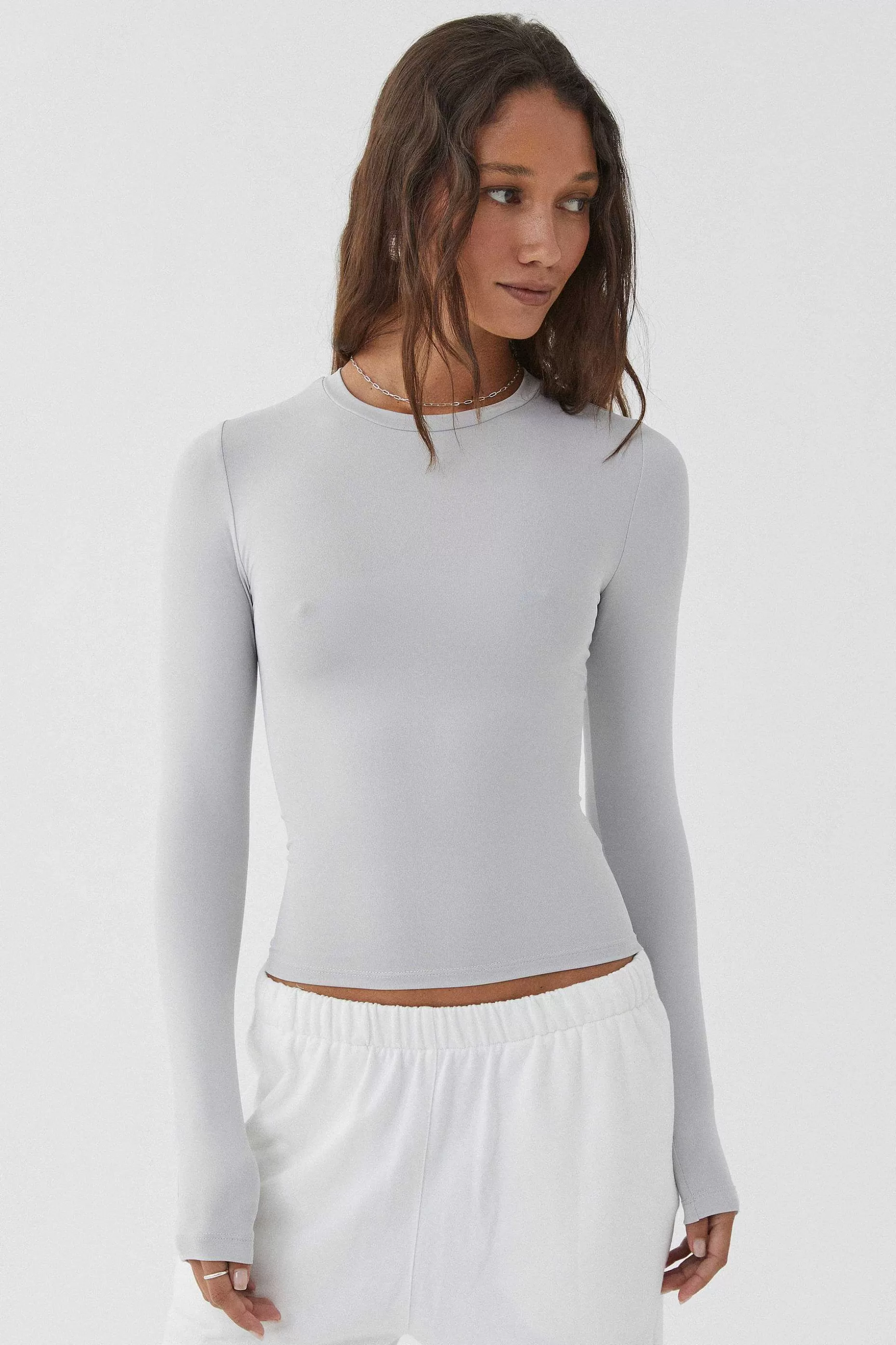 Supre Luxe Long Sleeve Longline Tee<Women Long Sleeve Tops