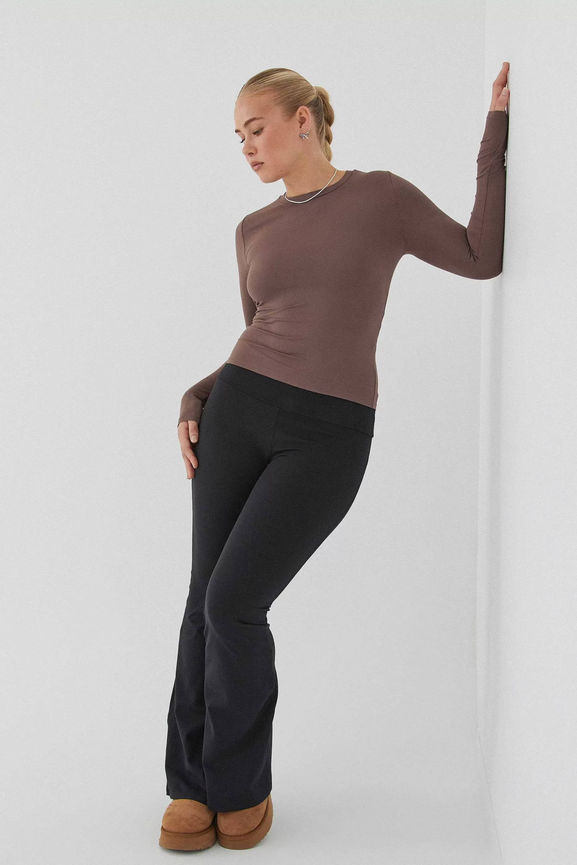 Supre Luxe Long Sleeve Longline Tee<Women Long Sleeve Tops