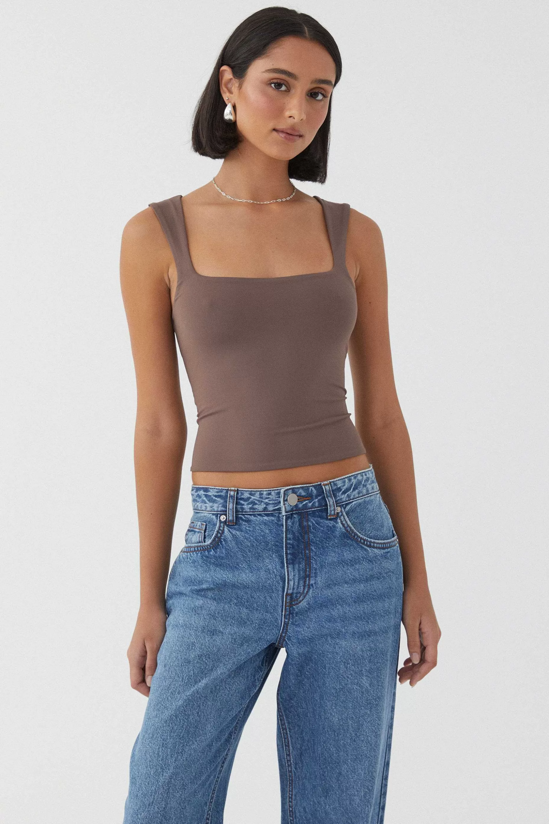 Supre Luxe Open Neck Top<Women Going Out Tops