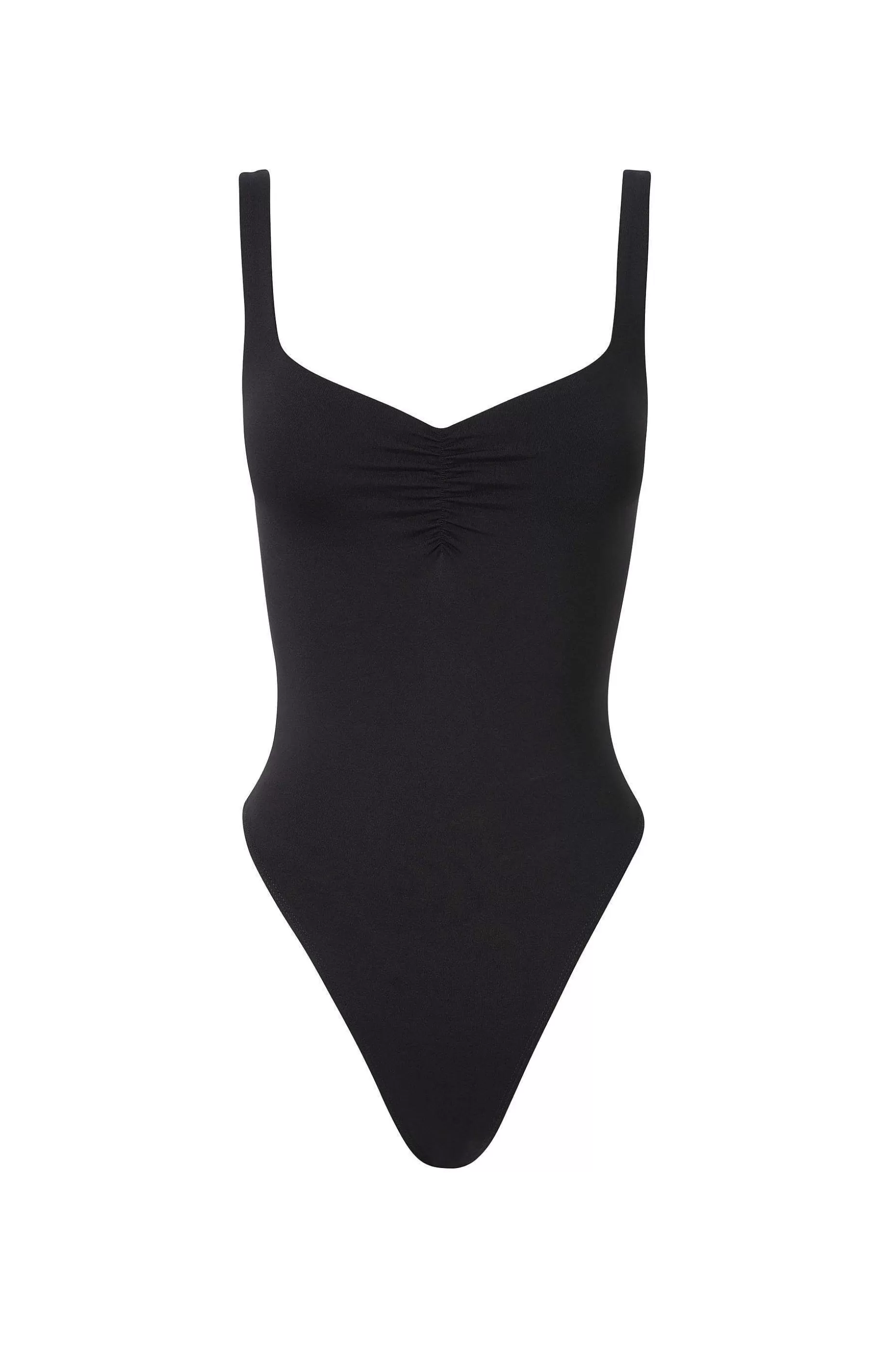 Supre Luxe Scoop Neck Ruched Bodysuit<Women Going Out Tops