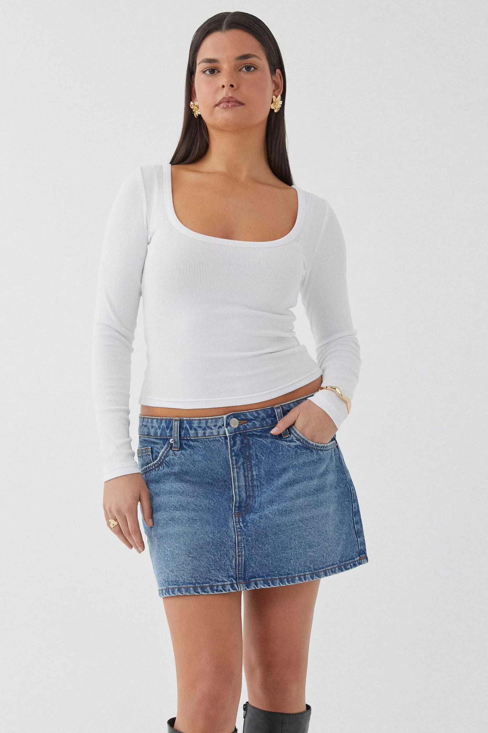 Supre Maya Denim Mini Skirt<Women Skirts