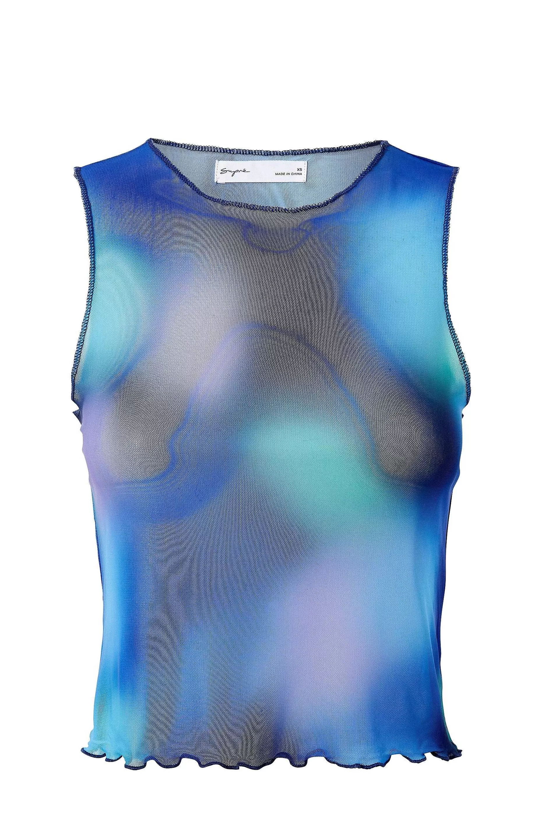 Supre Mesh Graphic Tank<Women T Shirts