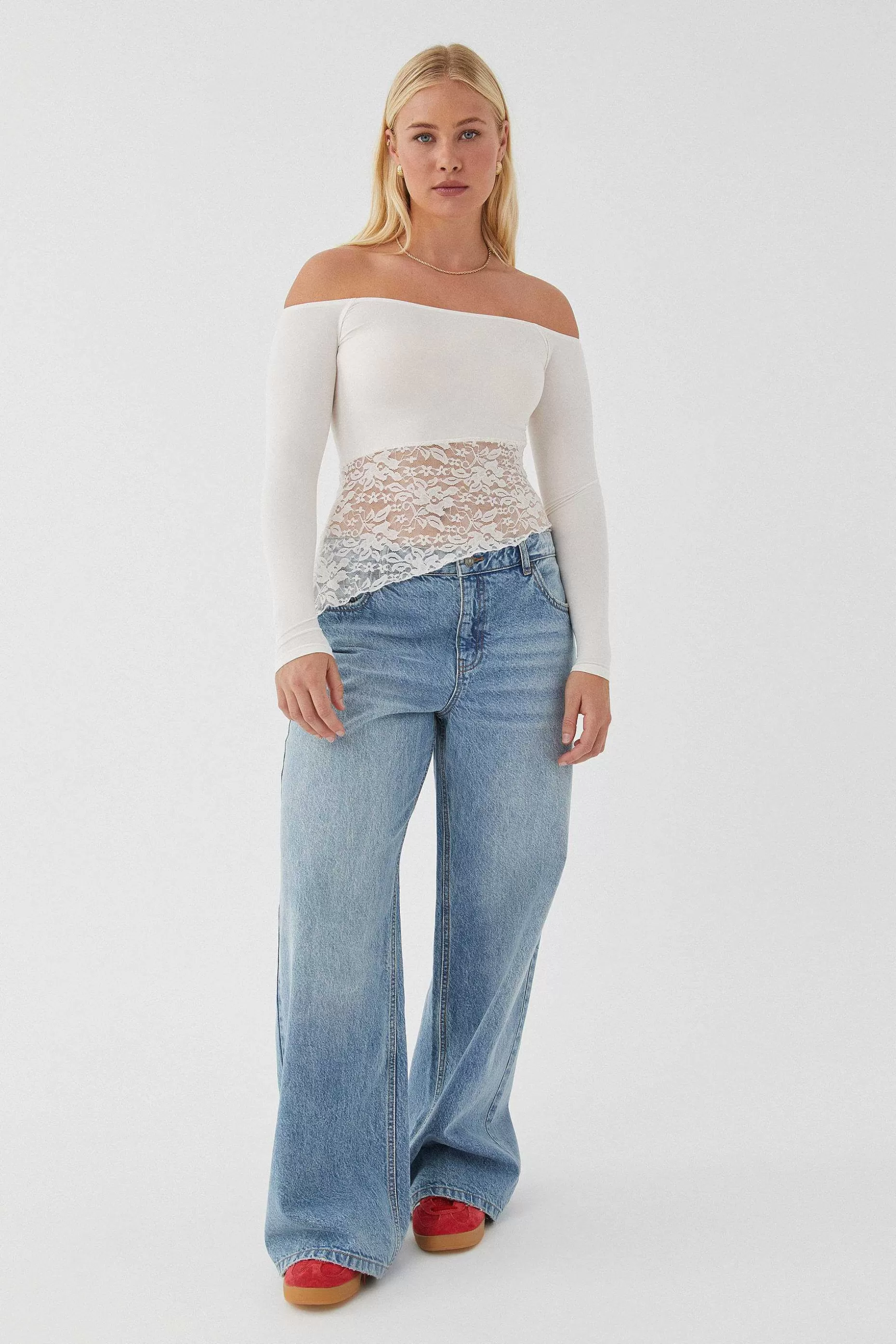 Supre Nessa Splice Off Shoulder Top<Women Going Out Tops