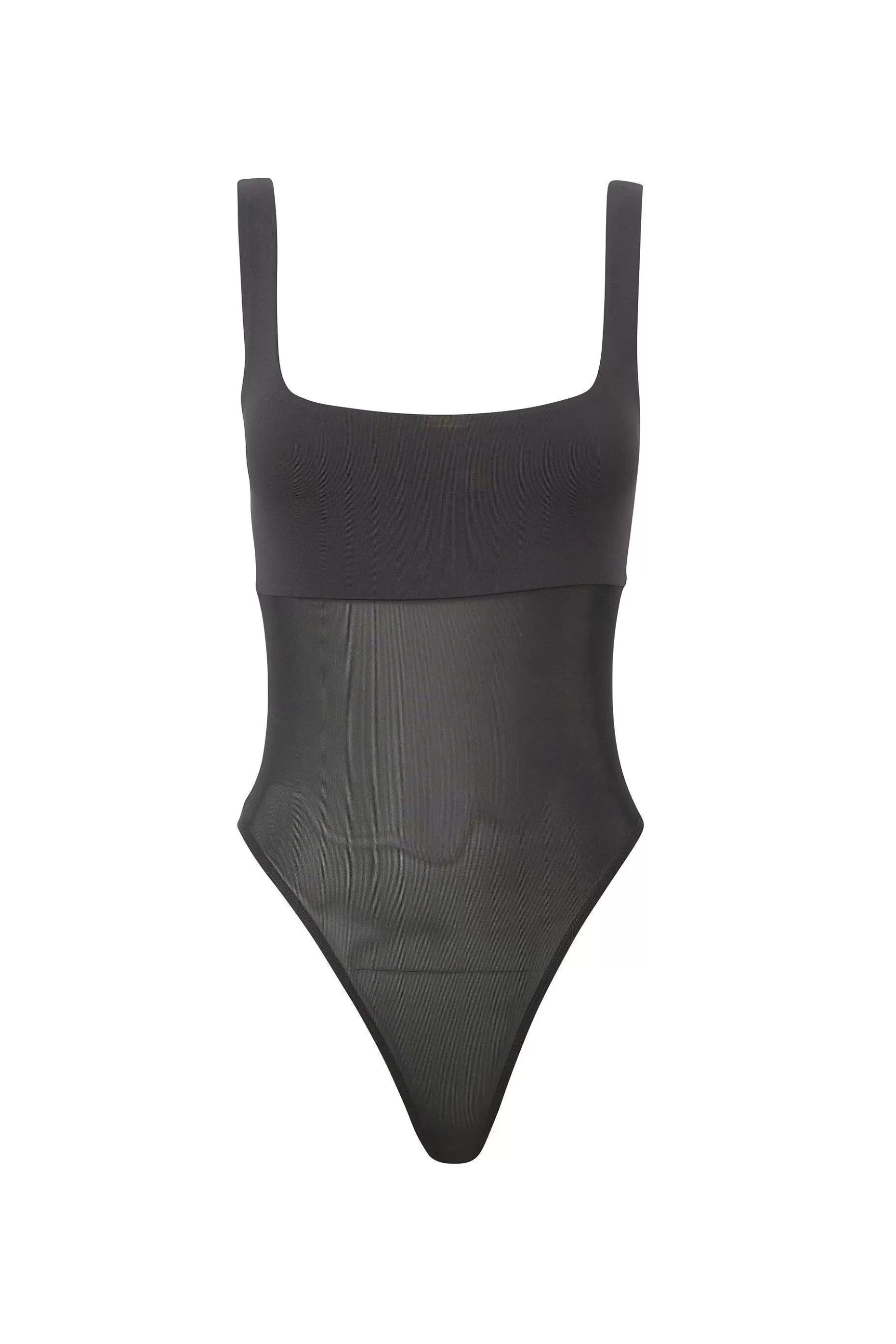 Supre Sheer Luxe Square Neck Bodysuit<Women Going Out Tops