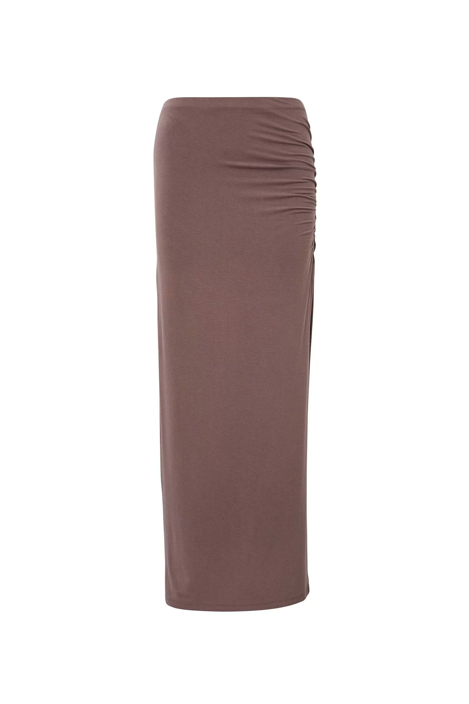 Supre Soft Ruched Split Maxi Skirt<Women Skirts